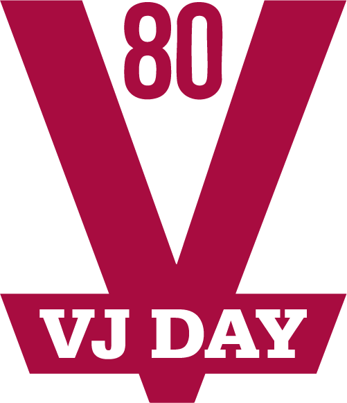 V J Day 80 logo